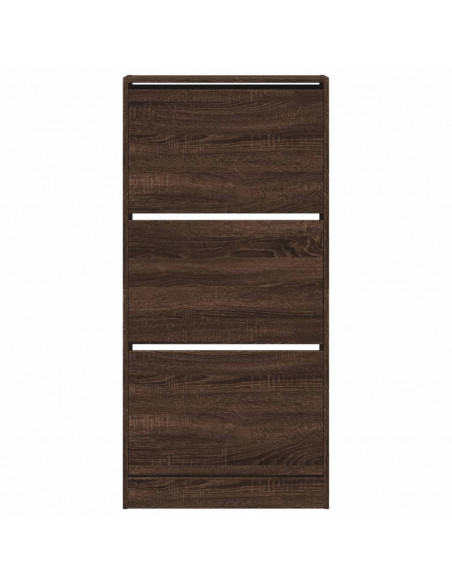 Scarpiera Rovere Marrone 60x21x125,5 cm in Legno Multistrato
