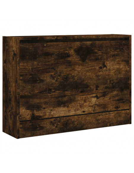 Scarpiera Rovere Fumo 80x21x57 cm in Legno Multistrato
