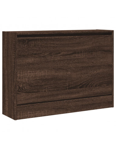 Scarpiera Rovere Marrone 80x21x57 cm in Legno Multistrato