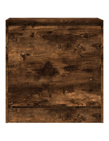 Scarpiera Rovere Fumo 60x34x63,5 cm in Legno Multistrato