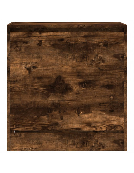 Scarpiera Rovere Fumo 60x34x63,5 cm in Legno Multistrato
