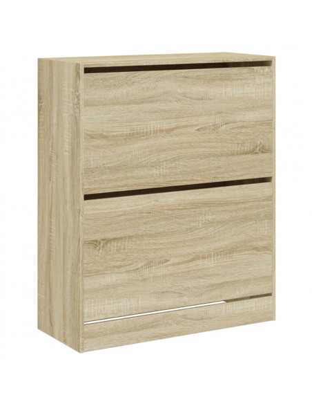 Scarpiera Rovere Sonoma 80x34x96,5 cm in Legno Multistrato