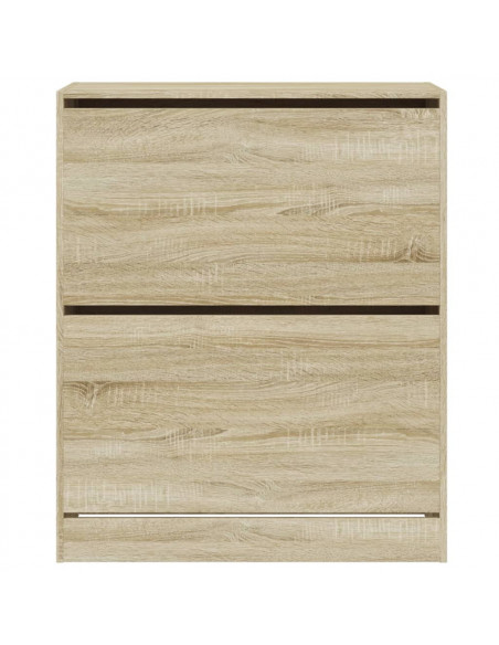 Scarpiera Rovere Sonoma 80x34x96,5 cm in Legno Multistrato