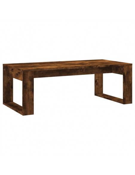 Tavolino da Salotto Rovere Fumo 102x50x35 cm Legno Multistrato