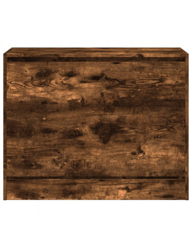 Scarpiera Rovere Fumo 80x34x63 cm in Legno Multistrato