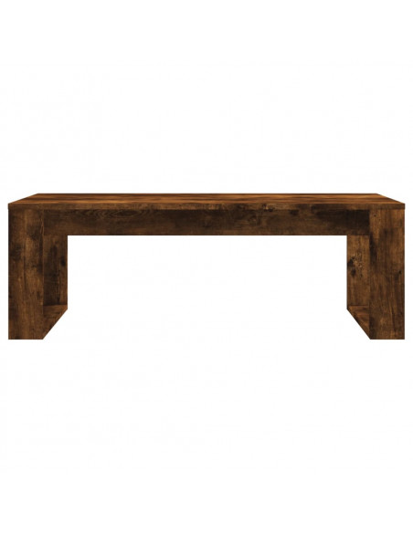 Tavolino da Salotto Rovere Fumo 102x50x35 cm Legno Multistrato