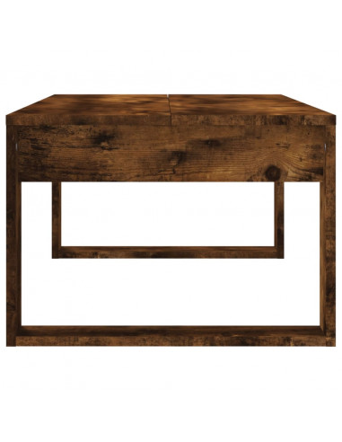 Tavolino da Salotto Rovere Fumo 102x50x35 cm Legno Multistrato