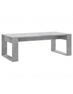 Tavolino Salotto Grigio Cemento 102x50x35 cm Legno Multistrato 2