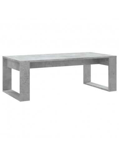 Tavolino Salotto Grigio Cemento 102x50x35 cm Legno Multistrato