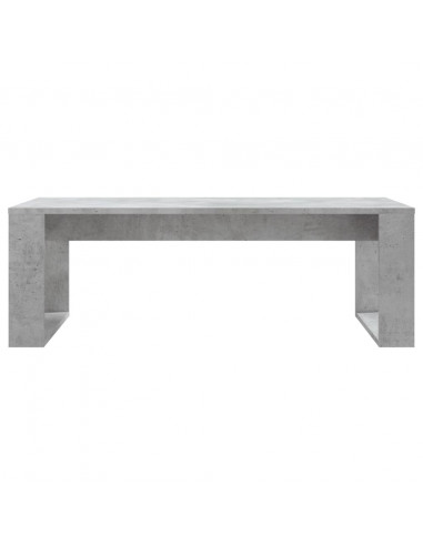 Tavolino Salotto Grigio Cemento 102x50x35 cm Legno Multistrato