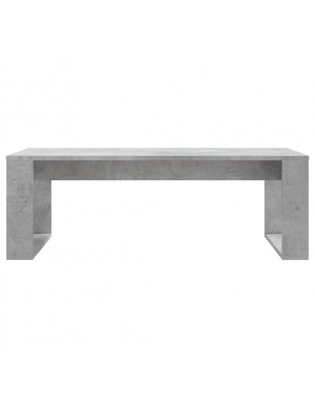 Tavolino Salotto Grigio Cemento 102x50x35 cm Legno Multistrato