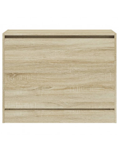 Scarpiera Rovere Sonoma 80x34x63 cm in Legno Multistrato