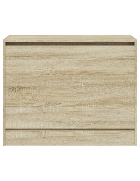 Scarpiera Rovere Sonoma 80x34x63 cm in Legno Multistrato