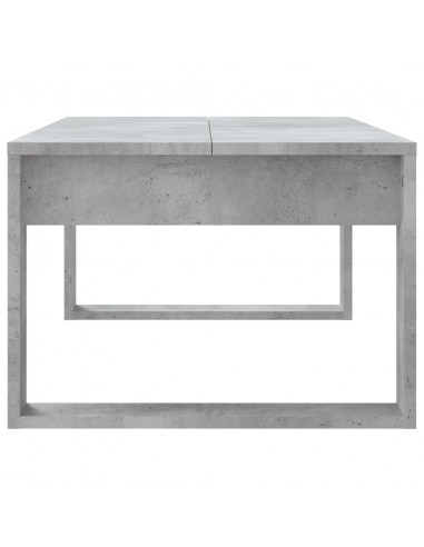 Tavolino Salotto Grigio Cemento 102x50x35 cm Legno Multistrato