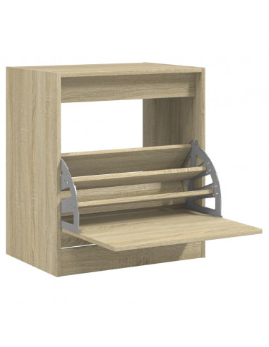 Scarpiera Rovere Sonoma 60x42x69 cm in Legno Multistrato