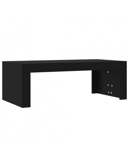 Tavolino da Salotto Nero 102x50x36 cm in Legno Multistrato
