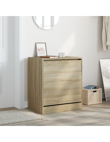 Scarpiera Rovere Sonoma 60x42x69 cm in Legno Multistrato