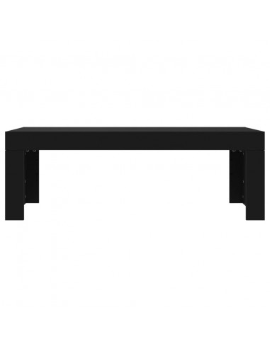 Tavolino da Salotto Nero 102x50x36 cm in Legno Multistrato