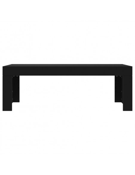 Tavolino da Salotto Nero 102x50x36 cm in Legno Multistrato