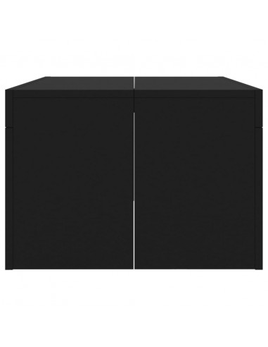 Tavolino da Salotto Nero 102x50x36 cm in Legno Multistrato