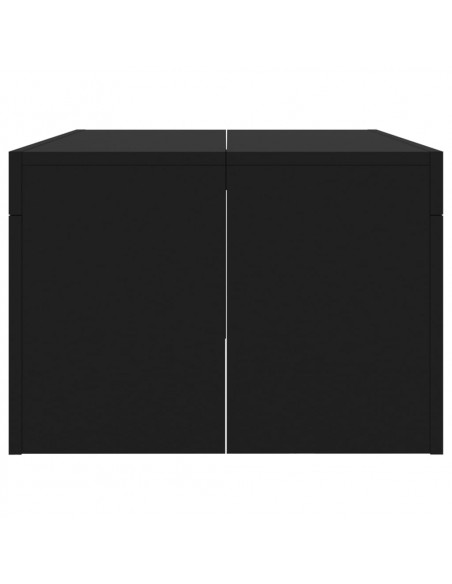 Tavolino da Salotto Nero 102x50x36 cm in Legno Multistrato