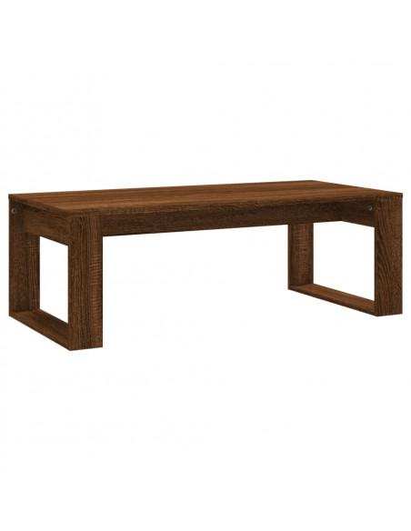 Tavolino Salotto Rovere Marrone 102x50x35 cm Legno Multistrato