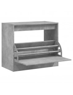 Scarpiera Grigio Cemento 80x42x69 cm in Legno Multistrato 2