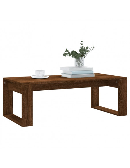 Tavolino Salotto Rovere Marrone 102x50x35 cm Legno Multistrato