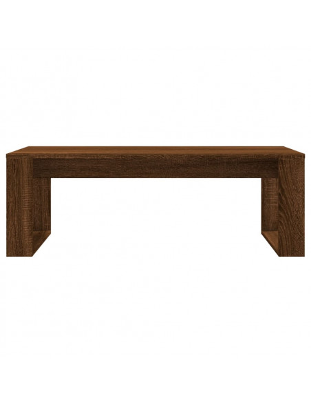Tavolino Salotto Rovere Marrone 102x50x35 cm Legno Multistrato
