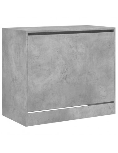 Scarpiera Grigio Cemento 80x42x69 cm in Legno Multistrato