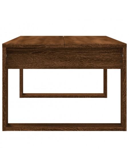Tavolino Salotto Rovere Marrone 102x50x35 cm Legno Multistrato