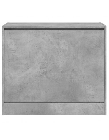 Scarpiera Grigio Cemento 80x42x69 cm in Legno Multistrato
