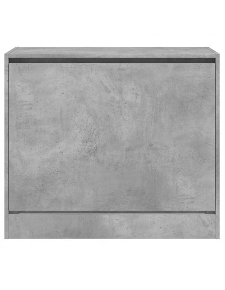 Scarpiera Grigio Cemento 80x42x69 cm in Legno Multistrato