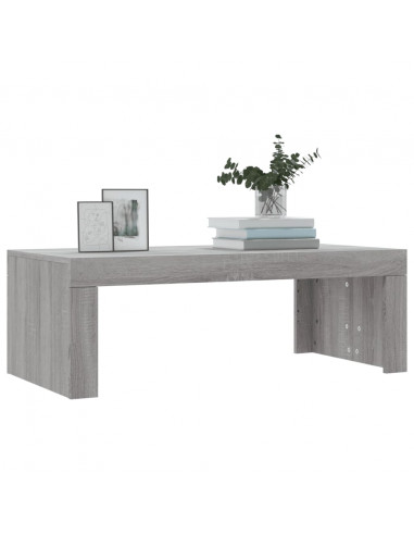 Tavolino da Salotto Grigio Sonoma 102x50x36cm Legno Multistrato