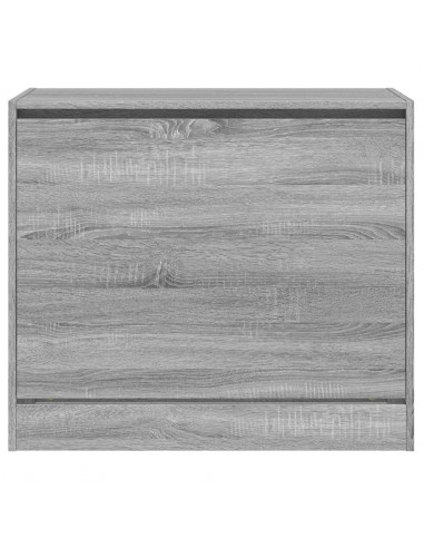 Scarpiera Grigio Sonoma 80x42x69 cm in Legno Multistrato