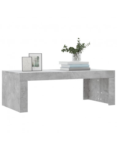 Tavolino Salotto Grigio Cemento 102x50x36 cm Legno Multistrato