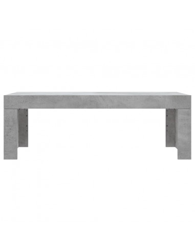 Tavolino Salotto Grigio Cemento 102x50x36 cm Legno Multistrato