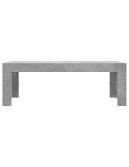 Tavolino Salotto Grigio Cemento 102x50x36 cm Legno Multistrato