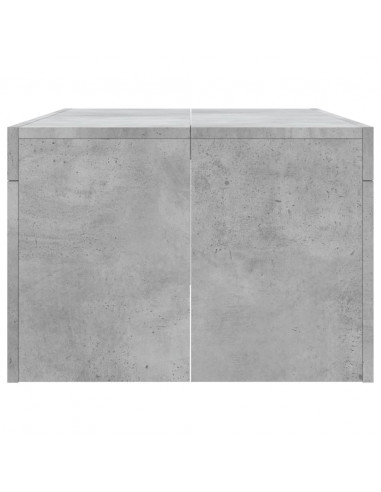 Tavolino Salotto Grigio Cemento 102x50x36 cm Legno Multistrato
