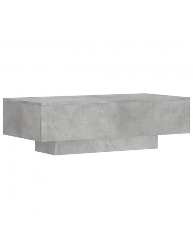 Tavolino Salotto Grigio Cemento 100x49,5x31cm Legno Multistrato