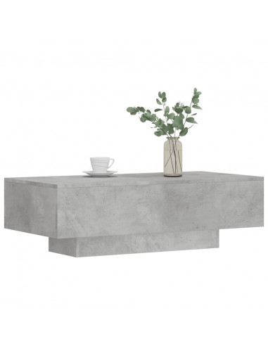 Tavolino Salotto Grigio Cemento 100x49,5x31cm Legno Multistrato