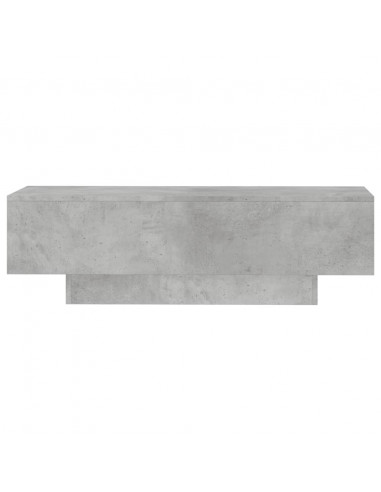 Tavolino Salotto Grigio Cemento 100x49,5x31cm Legno Multistrato