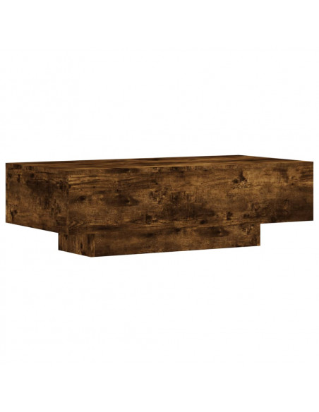 Tavolino da Salotto Rovere Fumo 100x49,5x31cm Legno Multistrato