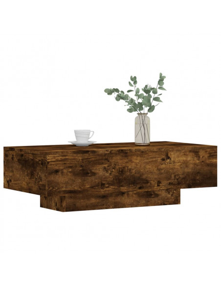 Tavolino da Salotto Rovere Fumo 100x49,5x31cm Legno Multistrato