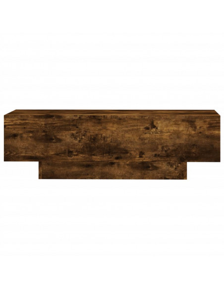 Tavolino da Salotto Rovere Fumo 100x49,5x31cm Legno Multistrato