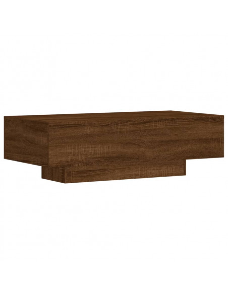 Tavolino Salotto Rovere Marrone 100x49,5x31cm Legno Multistrato