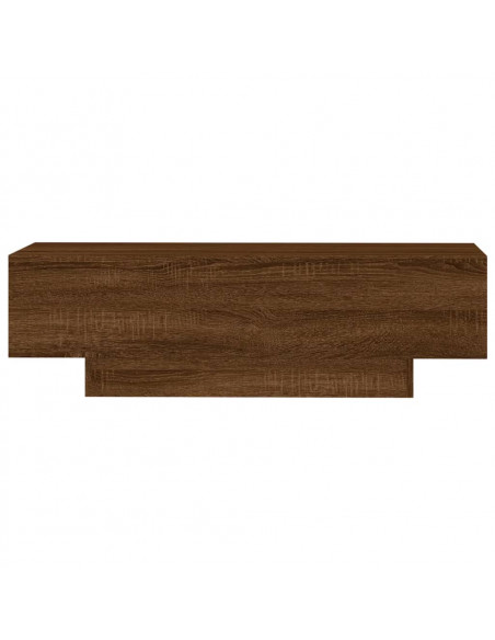 Tavolino Salotto Rovere Marrone 100x49,5x31cm Legno Multistrato
