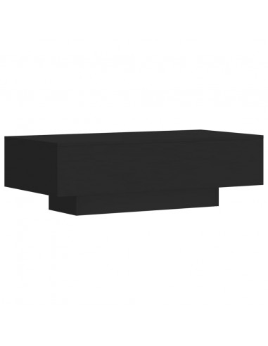 Tavolino da Salotto Nero 100x49,5x31 cm in Legno Multistrato