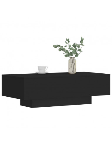Tavolino da Salotto Nero 100x49,5x31 cm in Legno Multistrato