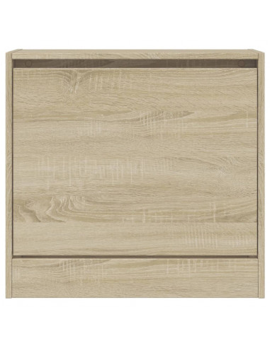 Scarpiera Rovere Sonoma 60x21x57 cm in Legno Multistrato